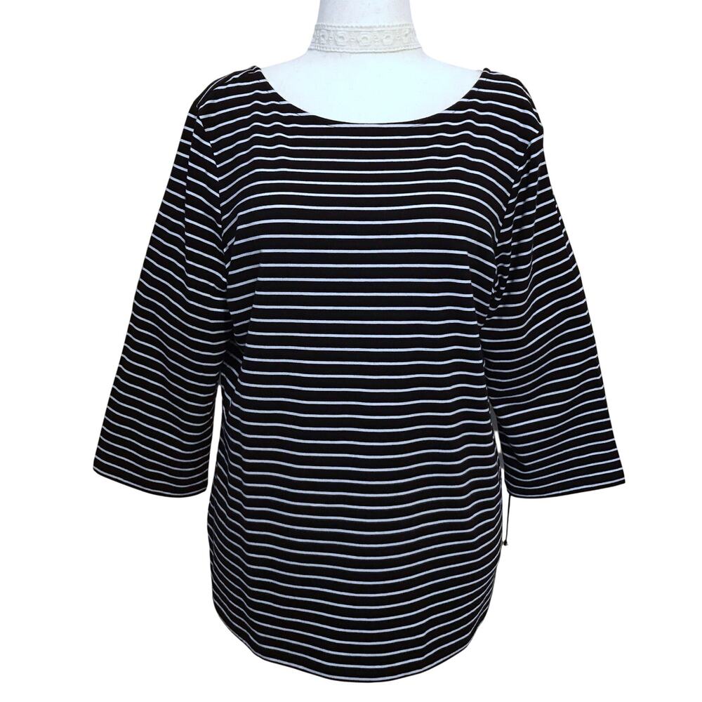 Halogen NWT Ashley Stripe Blouse Women 2X